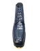 Los Altos Navy Blue Crocodile Lace Up Ankle Boots
