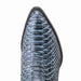 Los Altos Rustic Blue J-Toe Genuine Python Boots