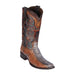 Los Altos Rustic Cognac Python European Square Toe Boot – Men’s