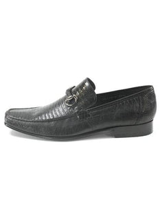 Men's Black Genuine Teju Lizard Skin Slip-On By Los Altos Boots - Image 4