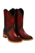 Los Altos Boots Single Stone Stingray And Deer Faded Burgundy