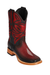 Los Altos Boots Single Stone Stingray And Deer Faded Burgundy