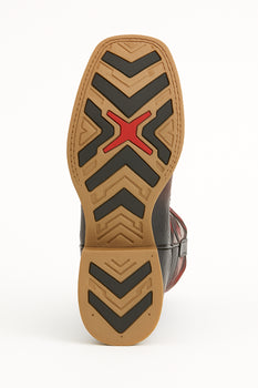Los Altos Boots Single Stone Stingray And Deer Faded Burgundy - Image 9