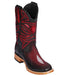 Los Altos Boots Single Stone Stingray And Deer Faded Burgundy