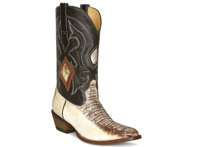 Los Altos Boots Natural Genuine Crocodile ~ World Best Alligator ~ Gator Skin Western Cowboy Dress Cowboy Boot Cheap Priced For Sale Online (D)