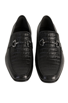Mens Black Genuine Caiman Belly And Lizard Slip On By Los Altos - Image 6