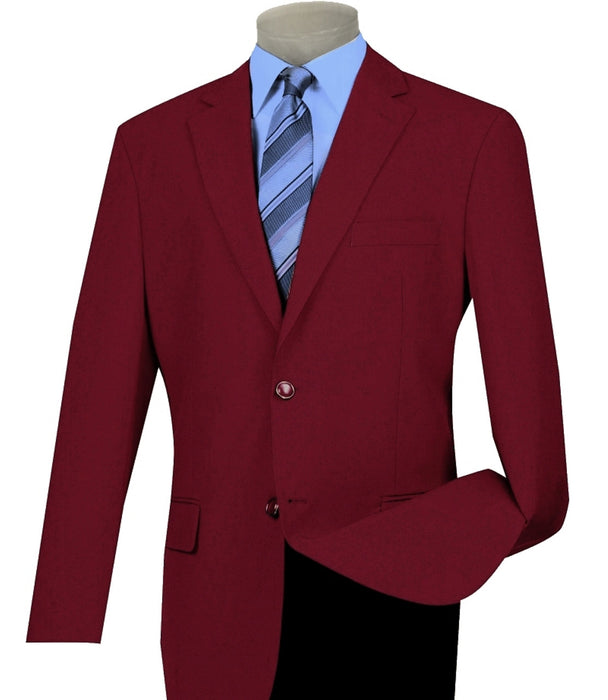 Lucci 2-Button Burgundy Blazer