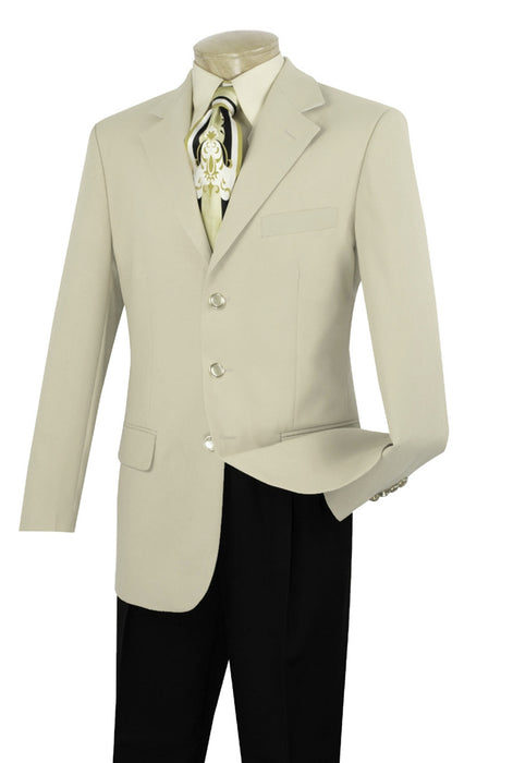 Lucci 3-Button Budget Ivory Blazers