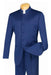 Lucci Banded Collar Fashion Suit - Blue