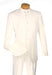 Lucci Banded Collar Fashion Suit - Ivory