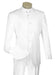 Lucci Banded Collar Fashion Suit - White