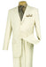 Lucci Ivory 3-Button with Pleated Slacks Classic Suit