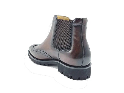 Lug Sole Chelsea Boot with Wingtip Toe - Image 3