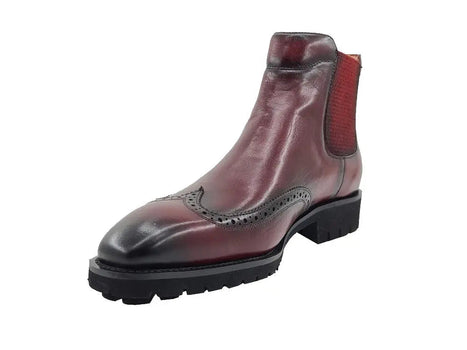 Lug Sole Chelsea Boot with Wingtip Toe - Image 12