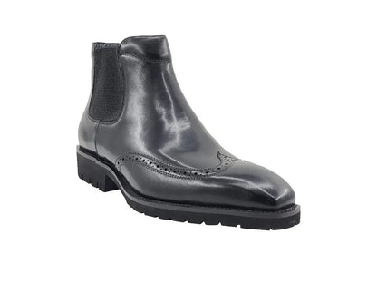 Lug Sole Chelsea Boot with Wingtip Toe - Image 22