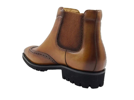Lug Sole Chelsea Boot with Wingtip Toe - Image 9