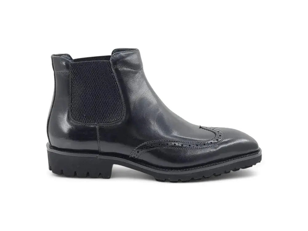 Lug Sole Chelsea Boot with Wingtip Toe - Image 21