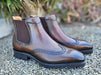 Lug Sole Chelsea Boot with Wingtip Toe