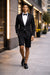 Black Tuxedo Jacket Plus Short