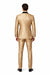 Champagne Shiny Tuxedo Vested Suit - Sateen Sharkskin Fabric Groom Suit