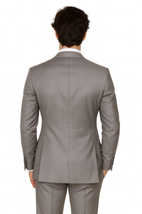 Big Lapel - Wide Lapel - Tom Ford Style Suit - Ticket Pocket - Gray