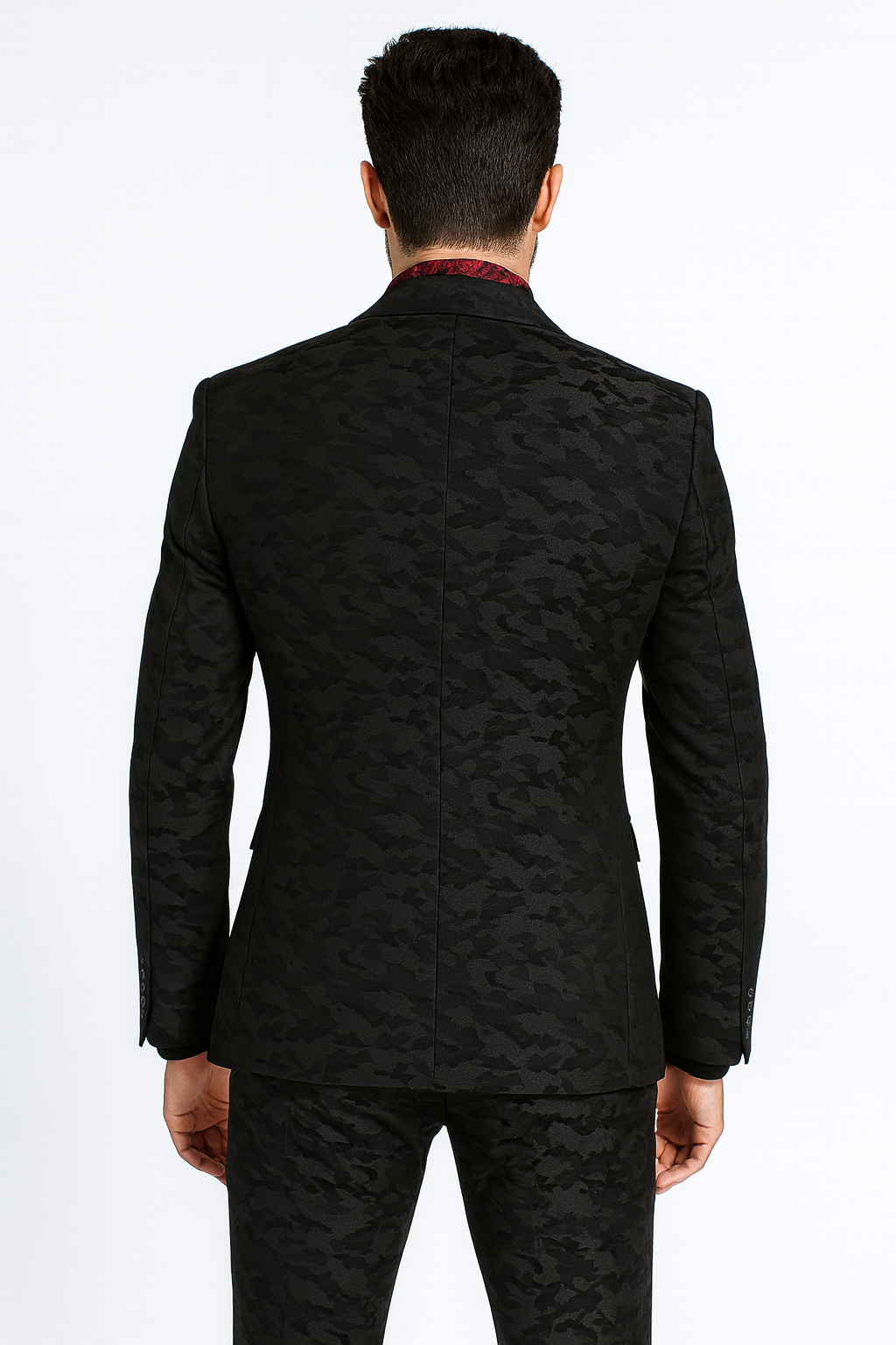 Mens Slim 3 Pieces Black Suit