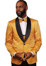 Vitali 3Pc Tuxedo With Bowtie M1029-MUSTARD