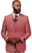 Vitali Guava Scoop Vested Modern Fit Suit M1937
