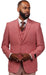 Vitali Guava Scoop Vested Modern Fit Suit M1937