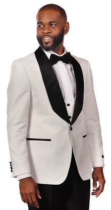 Vitali One Button Peak Lapel Best Designer One Button White Tuxedo Suit For Men M2505