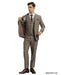 Tweed 3 Piece Suit - Tweed Wedding Suit Big and Tall Tweed Suit Slim Fitted Herringbone Fabric Plus Size Men's Suits For Big Guys