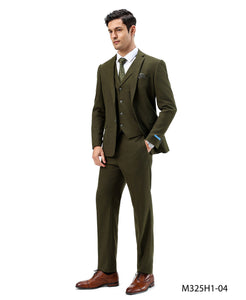 Tweed 3 Piece Suit - Tweed Wedding Suit Big and Tall Tweed Suit Slim Fitted Herringbone Fabric Plus Size Men's Suits For Big Guys