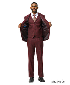 Tweed 3 Piece Suit - Tweed Wedding Suit Big and Tall Tweed Suit Slim Fitted Herringbone Fabric Plus Size Men's Suits For Big Guys