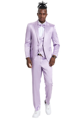 Mens Easter Suit - Jacket and Pants in Summer Color Lavender Light Weight Modern Fit