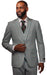 Vitali Sea Foam Plaid Modern Fit Vested Suit M6012