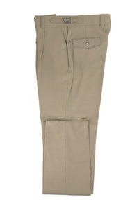 Tiglio Luxe Tan Semi-Wide Leg Wool Marbella Dress Pants TIG1004