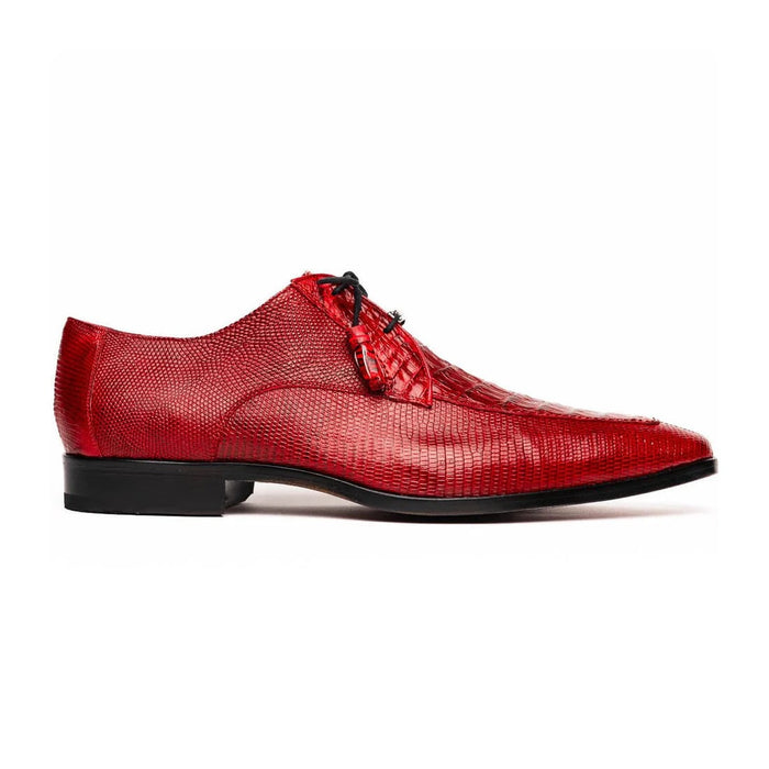 Marco Di Milano Merida Red Oxfords Lizard & Caiman Crocodile Shoes - Image 2