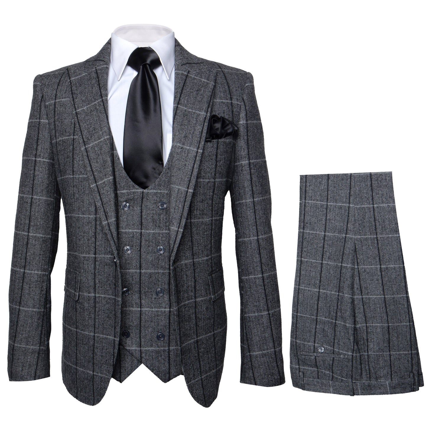 Rossi Man RM1742 – Max Collection Stylish Slim Fit Men’s Suit in Brown