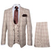 Rossi Man MAX RM1824 Slim Fit 3-Piece Light Brown Suit – Elegant Formalwear for Men