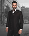 Mens 2 Button Classic Fit Pleated Pant Suit with Double Breasted Vest in Brown