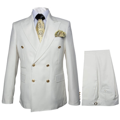 Off-White Double-Breasted Suit