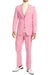 Mens Easter Suit - Jacket and Pants in Summer Color pink Modern Fit Light Weight
