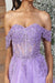 Quince Dama Dresses - Short Quinceanera Dresses in Color Lilac