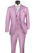 Mens Easter Suit - Jacket and Pants in Summer Color Lavender Sharkskin Modern Fit Light Weight