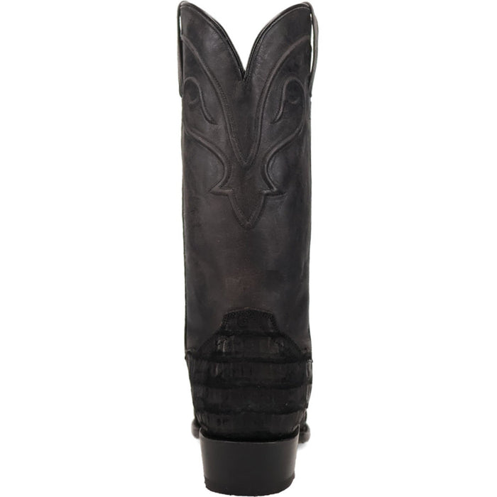 Dan Post Men’s Makara Genuine Caiman Black 13” Medium Round Toe Leather Boot