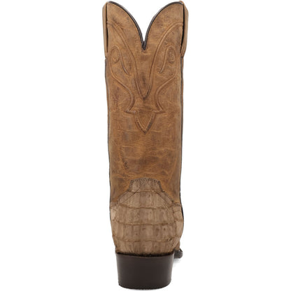 Dan Post Men’s Makara Brown Genuine Caiman 13” Medium Round Toe Leather Boot - Image 4