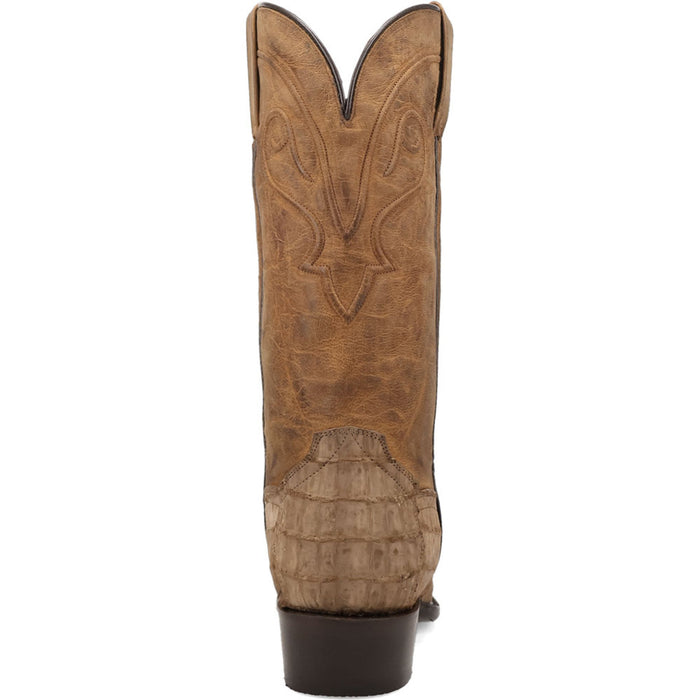 Dan Post Men’s Makara Brown Genuine Caiman 13” Medium Round Toe Leather Boot