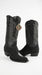 Men’s King Exotic Black Stingray Snip Toe Boots, Single Stone Handmade Western Dress Boots