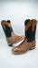 Men’s Arena Pirarucu Fish Skin Rodeo Toe Cowboy Boots, Exotic Western Dress Boots