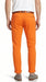 Men’s Orange Dress Pants with Flat Front, Smart Casual Formal Trousers